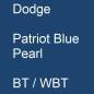 Preview: Dodge, Patriot Blue Pearl, BT / WBT.